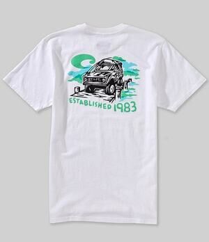 NWT Costa Dock Life Short Sleeve T-Shirt in White size Large
